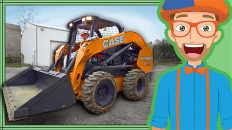 blippi skid steer|kids skid loader videos.